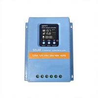 Controlador de Carga Solar Inteligente MPPT de 100A 12V/24V/48V con Pantalla LCD, Eficiencia del 99.5%, para Paneles Solares Micro, Compatible con LiFePO4, Modelo SY48120A