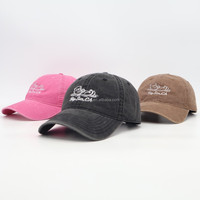 Gorras de Béisbol Unisex Estilo Retro Premium OEM al por Mayor, de Pana Desgastada Lavada, de 6 Paneles, con Logotipo Bordado Personalizado