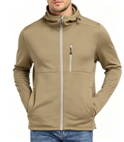 Veste de pluie softshell doublée polaire personnalisée, résistante au vent, légère, pour le camping et la randonnée en plein air, vente en gros d'usine