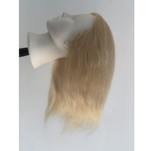 Maquillaje barato Natural <span class=keywords><strong>Real</strong></span> 100% cabello maniquí cabeza de entrenamiento cabello humano maniquí - Product Image 5