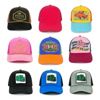 Gorra Trucker de Malla con Logotipo 3D Bordado Plano Personalizado, Ajustable, de Secado Rápido y Transpirable para Pesca, Venta al Por Mayor