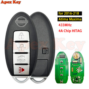 สำหรับนิสสัน อัลติมา ปี 2016 กุญแจสมาร์ท 3+1 ปุ่ม 433MHz PCF7953M HITAG AES 4A ชิป S180144324 - Product Image 1