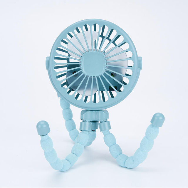 3-Speed Adjustable Octopus Fan Stand, Rechargeable Electric Fan, Air-Cooled Summer Personal Handheld Fan