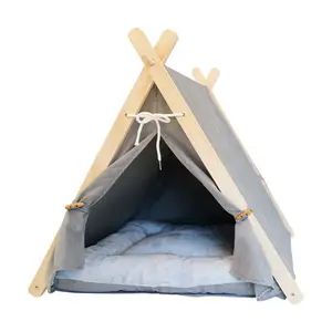 애완 동물을위한 겨울 따뜻한 올 시즌 개집 이동식 및 빨 수있는 밀폐 된 고양이 개집 작은 개 텐트