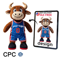 Peluche personnalisée mascotte haute qualité peluche personnalisée mascotte de club de l'événement sportif jouets en peluche peluche personnalisée