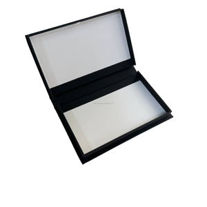 Boîte cadeau en papier <span class=keywords><strong>noir</strong></span> et blanc personnalisée pour portefeuille pour hommes, ensembles <span class=keywords><strong>ceinture</strong></span> gaufrée revêtue d'UV avec emballage de cadre photo laminé mat - Product Image 4