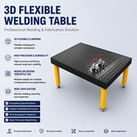 Table de travail robuste D16 pour la fabrication 1200x2400, table de soudage 3D nitridée anti-usure avec accessoires assortis