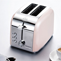 Bouilloire électrique rose en acier inoxydable 304, bouilloire portable, grille-pain, appareil à sandwichs, ensemble bouilloire et grille-pain