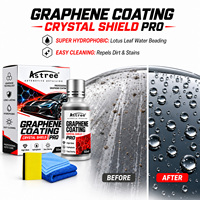 Kit de protection de peinture automobile hydrophobe à haute brillance ultra-élevée 10H, revêtement en graphène Crystal Shield Pro 50ml