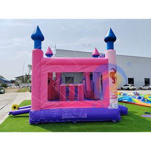 Castillo Inflable para Saltar, Color Rosa y Morado, Castillo Hinchable para Exteriores, Compra de Castillo Inflable para Alquiler en Fiestas - Product Image 6