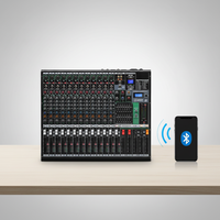 Console de mixage audio professionnelle FX 14 canaux avec 99 effets DSP, cartes son, mixeurs, contrôleur DJ/console de mixage audio pour spectacle sur scène