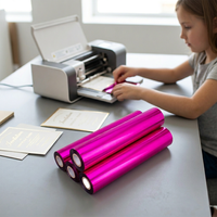 Film réactif argenté hautement réfléchissant pour imprimante laser, rouleau PET lavable pour transfert textile, 12-25 microns