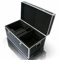 Valise rigide de vol en aluminium personnalisé, chariot avec mousse personnalisée pour appareil