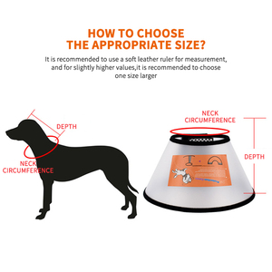 Colar Elizabethano Médico de Alta Qualidade em PVC para Animais de Estimação, Cone Protetor para Cães e Gatos - Product Image 5