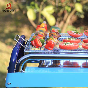 Barbecue portable pliable au charbon de bois Hongyi 71x43x71.5cm pour viande et brochettes - Product Image 2