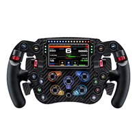 Volante de Carreras Simagic FX PRO de Fibra de Carbono con Pantalla de 4.3 Pulgadas, Controlador de Juego Profesional Inalámbrico de 2.4GHz Compatible con PC