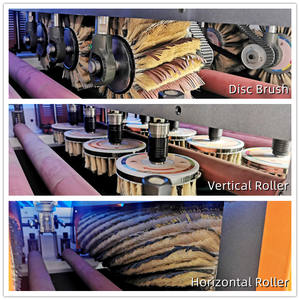 Máquina pulidora de puerta de panel de madera resistente ZICAR para fabricante de chapa de acero inoxidable - Product Image 4