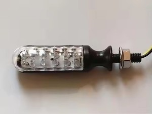 Motorcycle Black/Clear Cylindrical LED Turn Signal for Harley <strong>Shadow</strong> Suzuki Royal V-Star Vulcan Cruiser <strong>Chopper</strong> - Product Image 6