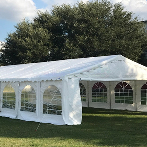 Tente chapiteau événementiel en tissu PVC blanc de grande taille pour événements, mariages, 100 personnes - Product Image 5