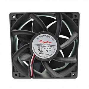 Kipas Pendingin Aksial DC Aliran Udara Tinggi 8038 9238 12038 12V 24V 48V Bantalan Bola Tekanan Tinggi Plastik Ruang Server Pusat Data - Product Image 4