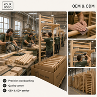 Barres de traction murales JOYFIT en bois massif pour la musculation à domicile, l'étirement, la gymnastique et le Pilates
