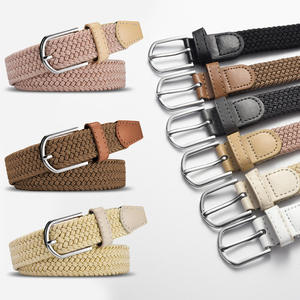 <span class=keywords><strong>Ceinture</strong></span> <span class=keywords><strong>élastique</strong></span> tissée en tissu tressé coloré personnalisée Syh1125 pour hommes et femmes - Product Image 3