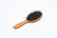 Boîte cadeau avec peigne en bois de santal personnalisé, brosse à cheveux naturelle, OEM ODM en gros