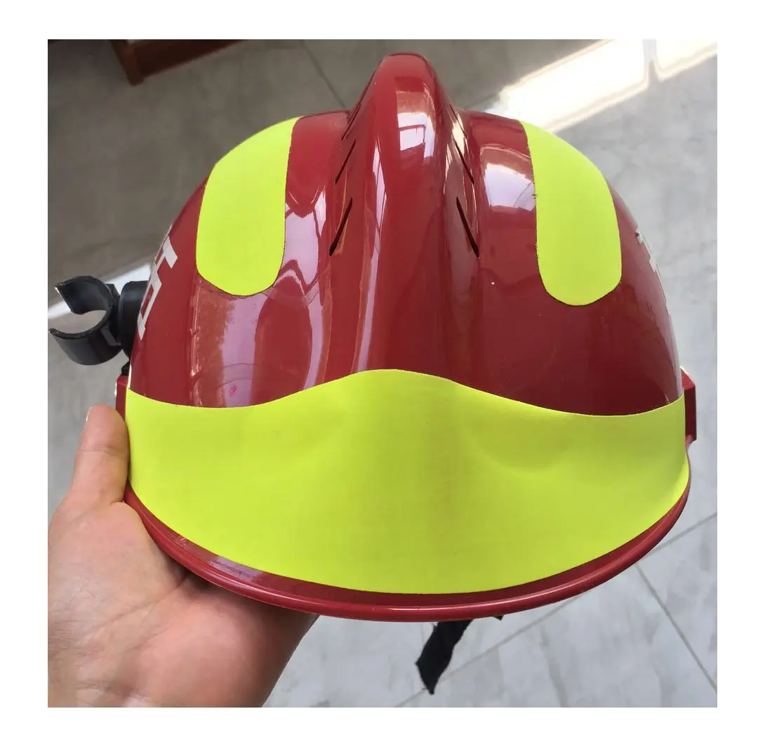 สีแดงเกาหลีประเภทดับเพลิงดับเพลิงดับเพลิงกู้ภัยหมวกกันน็อคหัวหมวกกันน็อคป้องกัน