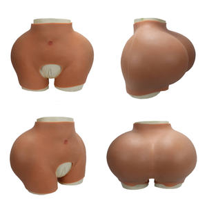 인조 실리콘 엉덩이 보정 속옷 플러스 사이즈 힙업 5.5cm 빅사이즈 여성용 바디수트 오픈형 가랑이 속건성 드랙퀸 - Product Image 2