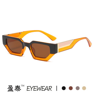 Eyewear <b>Square</b> <b>Sunglasses</b> Green Frame UV400 Protection Unisex Fashionable Street Style - Product Image 2