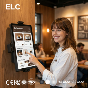 Kiosco de Pared con Pantalla Táctil para Cafetería, Kioscos de Pago con Android 16 de 21.5 Pulgadas, Solución POS para Cafetería, Kiosco de Pago Autoservicio de Pared - Product Image 1