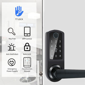 Cerradura electrónica digital TTlock Sifely con código de acceso para puerta eléctrica, cerradura de puerta inteligente biométrica con huella dactilar sin llave, novedad - Product Image 6