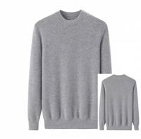 Pull en cachemire 100% de Mongolie intérieure, col rond, tricot léger, tricoté en maille gaufrée, pull en cachemire 100% pour homme