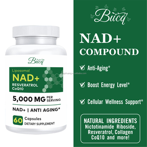 תוסף תזונה פרטי NAD+ רסברטרול קואנזים Q10 ויטמין להגברת אנרגיה תאית, אנטי אייג'ינג, 60 כמוסות, יוניסקס, למבוגרים - Product Image 4