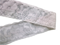 Meilleure vente personnalisé 1 pouce Jacquard ceinture élastique haute doux Crochet vêtements sacs chaussures décoration Designer imprimé Stock