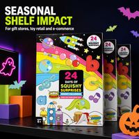 JCSL Surprise de Noël TPR Squeeze Halloween 24 Jours Cadeau de Fête