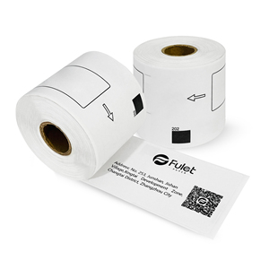 Etiqueta compatible de 2-3/7x4 pulgadas Brother 2-1 rollo con cartucho, 2x4 pulgadas - Product Image 1