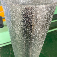 Isolation de tuyaux en rouleau en aluminium gaufré à motif écorce d'orange, résistant à la corrosion, imperméable et ignifuge
