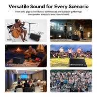 Sistema PA Portatile Musiccube T2 Pro, Altoparlante 480W, Mixer a 5 Canali, Altoparlante a Batteria per Busking, Altoparlante Vocale-Acustico