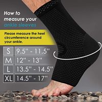 Manchon de compression pour genou en SPANDEX NYLON, support de cheville pour la course et l'haltérophilie, attelle de protection de cheville – Vente chaude directe usine