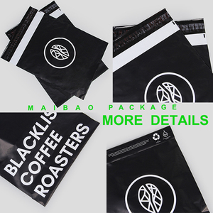 Bolsas de Correo Negras Recicladas con Logotipo Personalizado, Sobres para Envío de Ropa, Bolsas de Poliéster para Envíos - Product Image 3