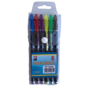 MNJ Highlighter 6 Colors Pack Resaltador Ref 04564 - Product Image 1