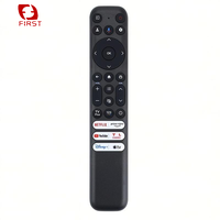 Control Remoto de Código Fijo Modelo Voz Negro con Alcance de 10m RC902V/RC813 para TV TCL con Material Plástico y Silicona