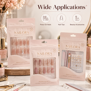 Pochette réutilisable pour <span class=keywords><strong>faux</strong></span> <span class=keywords><strong>ongles</strong></span> à presser, sac de rangement pour nail art avec fermeture éclair et trou de suspension pour <span class=keywords><strong>faux</strong></span> <span class=keywords><strong>ongles</strong></span> et produits de beauté - Product Image 6