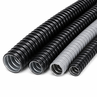 3/4 Zoll Edelstahl-Drahtgeflecht PVC-Beschichtung Wasserdichtes Flexibles Leichtgewichtiges Metallkabelrohr