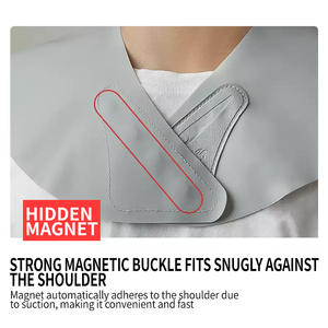 Manta Magnética para Cortar el Cabello en Barberías, Protector de Cuello de Silicona Suave, Almohadilla para Hombros para Teñir el Cabello, Anti-Desorden y Anti-Cabello Roto, Uso en Salones de Belleza - Product Image 2