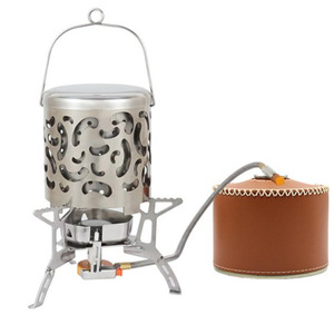 En stock : Housse de protection rétro en cuir PU cousue à la main pour bouteille de gaz, 230g/450g, pour le camping en plein air. - Product Image 5