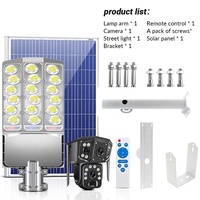 Cámara Solar 4G con Lámpara WIFI Tarjeta SIM Manor Farm Home Security PTZ CCTV Luz de Calle Solar Inalámbrica con Cámara