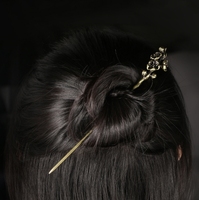 Cigare drague aiguille plug cigarette aiguille rétro cent fleurs épingle à cheveux femme cheveux Hanfu épingle à cheveux.