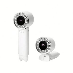 Ventilateur de poche pliable rechargeable portable avec lumière ambiante pour l'extérieur, la maison et le bureau - Product Image 2